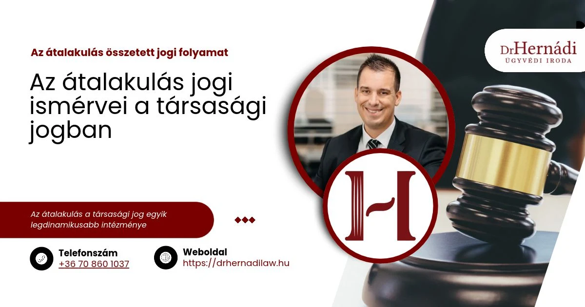 Az átalakulás jogi ismérvei a társasági jogban